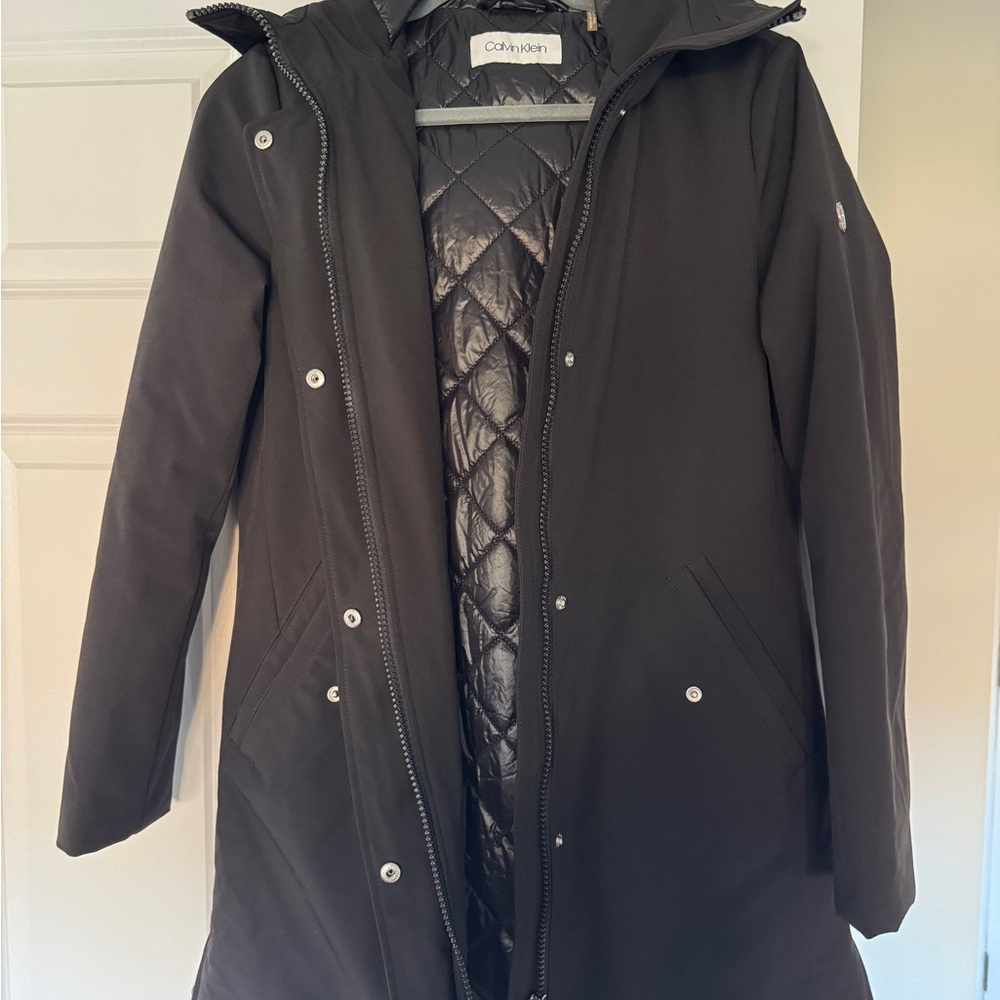 Calvin Klein Women's Black Quilted Ski Jacket